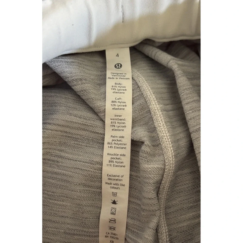 Lululemon Joggers Sweatpants Womens 4 Heathered Gray Yoga Dance Athletic
